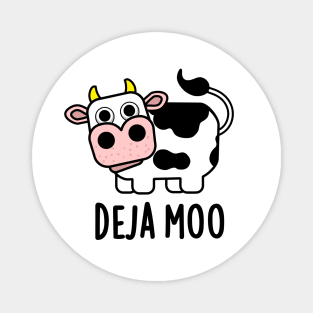 Deja Moo Cute Cow Pun Magnet